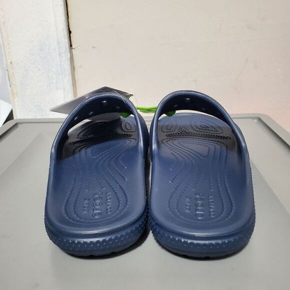 Classic Crocs Unisex Slides Navy Waterproof Men 5 /Womens 7 206121-410 New - Picture 3 of 10